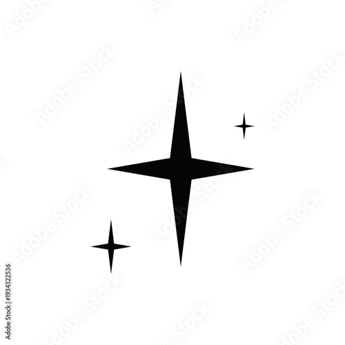 シンプル上品スパークルアイコンシリーズ – シンプルクロススパークル（キラキラ装飾）