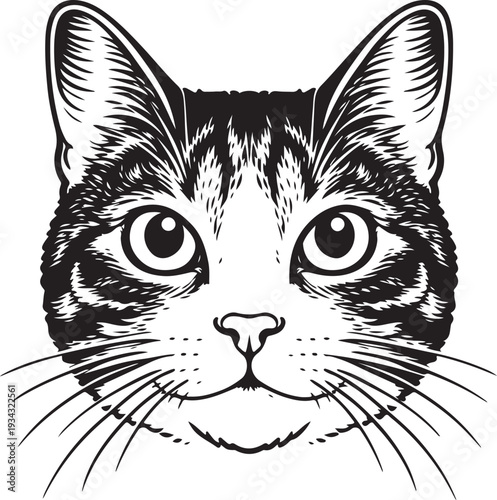 vector illustration of a cat
