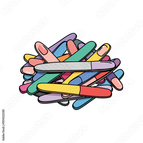 A vibrant assortment of colorful pens and pencils scattered together, viewed from directly above on a flat surface.