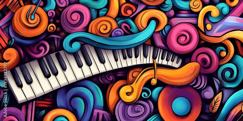 Fototapeta premium abstract music background