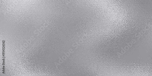 Shiny silver foil metallic texture - glossy gray steel gleaming surface, frosted glass effect with blur glare reflection, bright polished metal material. Brushed aluminum or chrome glistening bg.