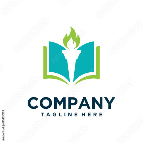 education and academy logo design