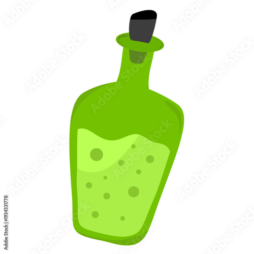 Halloween Green Liquid Bottle