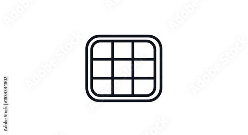 Simple outline icon of a SIM card for mobile devices.