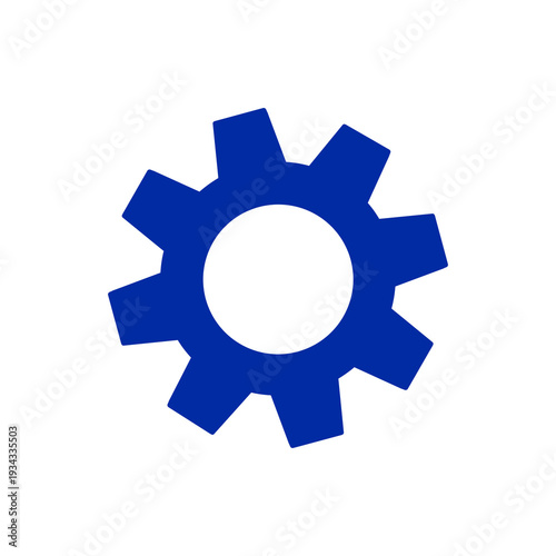 [Data Analytics Icons – Charts & Monitoring] Solid Gear Settings Icon / ソリッドギア設定アイコン