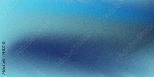 Blue grainy gradient background empty space noise texture blurred dark light header backdrop poster banner design