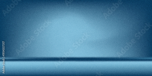 Gradient Blue abstract background. Smooth Dark blue with  light vignette Studio.