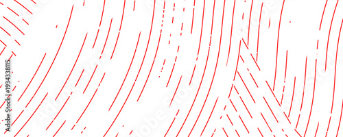 red and white background ainstant noodle, pasta and spaghetti texture with geometric wavy lines. modern eps 10