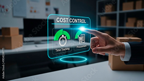 Cost control analysis for business concept, representing an investment for future plan.