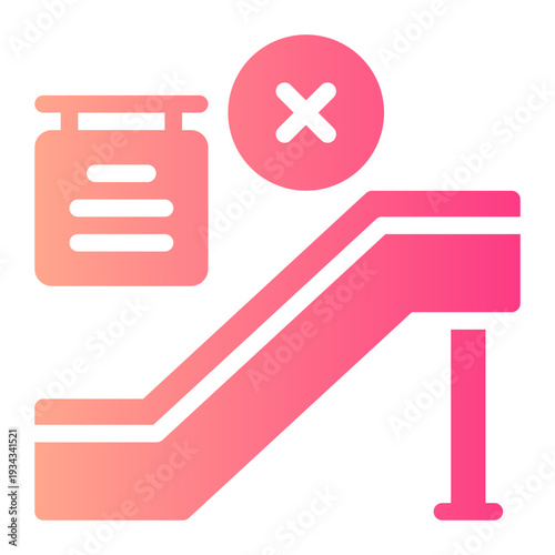 delete gradient icon