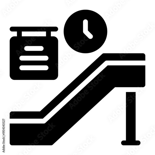 time glyph icon