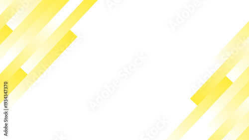Abstract geometric background with diagonal yellow stripes on a clean white backdrop, perfect for presentations and design projects