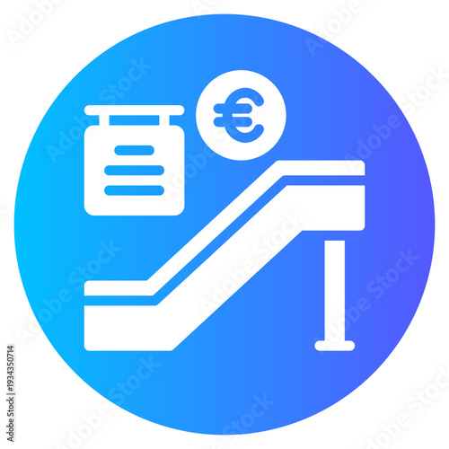 euro gradient icon