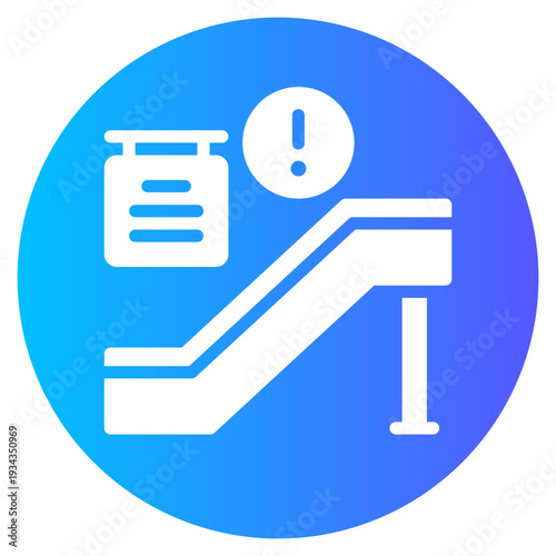 warning gradient icon