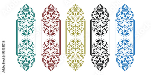 Creative islamic ornament background design with modern concept premium vector