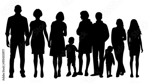 Diverse group of people walking together in unity and harmony