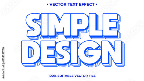 3D Text Effect Layered Editable text