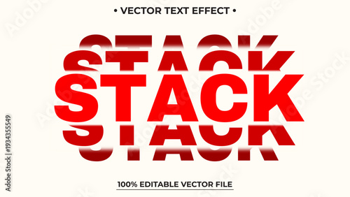 Editable Retro Offset Layered Text Effect