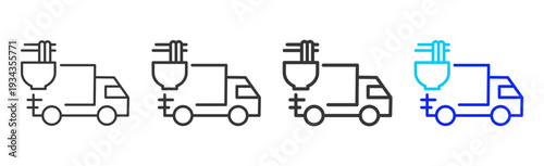 Food Transport Icon Set Collection Outline Style for Hazard Analysis and Critical Control Points with Multiple Thickness Variations Creative Design Vector Pack
