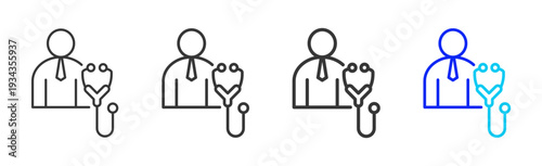 Health Ethics Icon Set Collection Outline Style for Hazard Analysis and Critical Control Points with Multiple Thickness Variations Creative Design Vector Pack