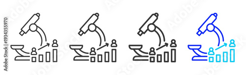 Lab Alert Icon Set Collection Outline Style for Hazard Analysis and Critical Control Points with Multiple Thickness Variations Creative Design Vector Pack