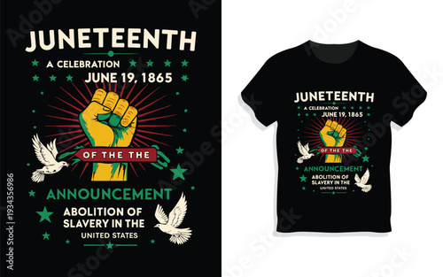 Creative Juneteenth National Independence Day T-Shirt Design Bundle.