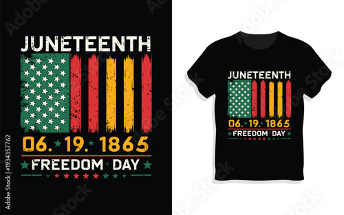 Creative Juneteenth National Independence Day T-Shirt Design Bundle.