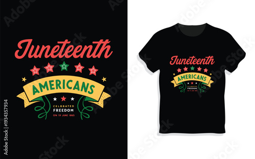 Creative Juneteenth National Independence Day T-Shirt Design Bundle.