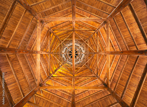 The interior structure of the Guizhou Drum Tower.