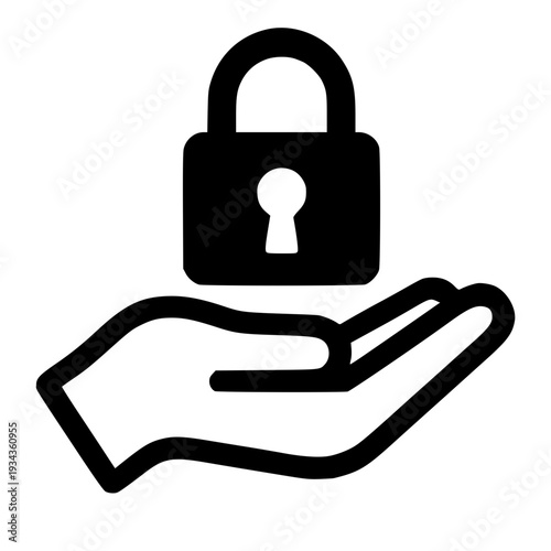 Protecting sensitive information with secure lock and hand