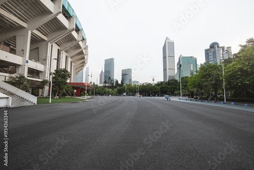 Road in the city in Guangzhou China