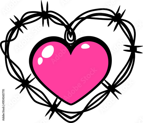 Heart in Barbed Wire