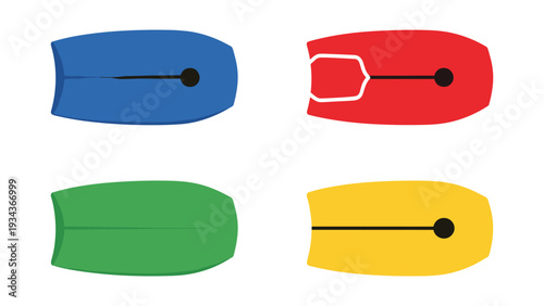 Colorful zipper tabs displayed in a four-by-four grid arrangement