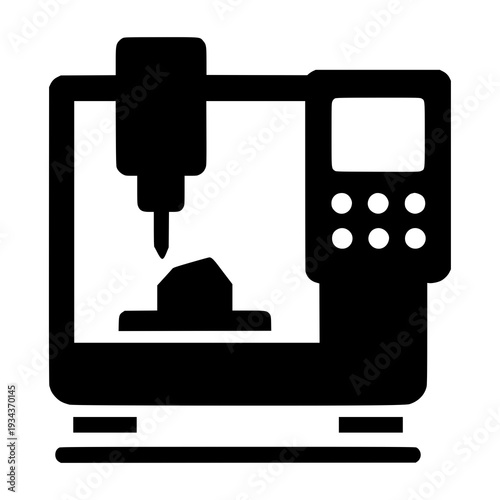3d printer creating a box-shaped object on a digital screen interface