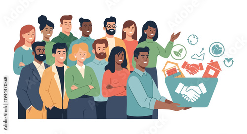 Diverse Community Collaborating for Sustainable Development, Social Responsibility, and Global Partnership Initiatives