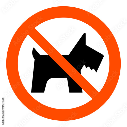 No Dogs Allowed Sign