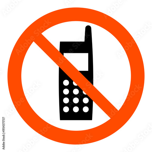 No Mobile Phones Sign