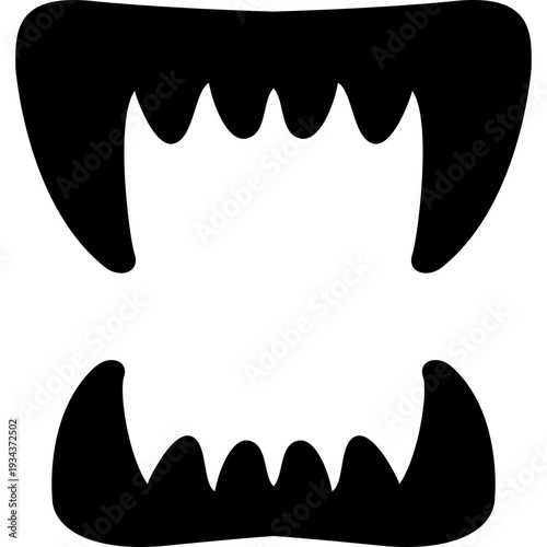 Vampire Fangs Teeth Icon