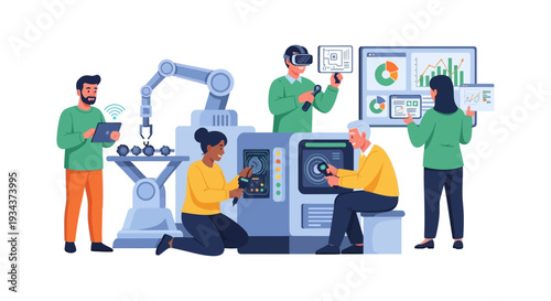 Industry 4.0 Smart Manufacturing: Collaborative Innovation with Robotics, VR, IoT, and Data Analytics