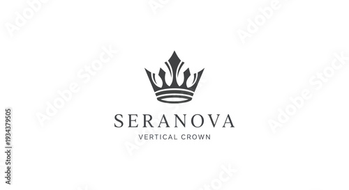 Elegant Crown Logo Design, Royal Emblem, Luxury Brand Identity