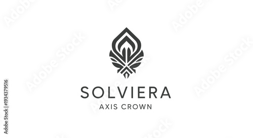 Modern Abstract Logo Design - Solviera Axis Crown