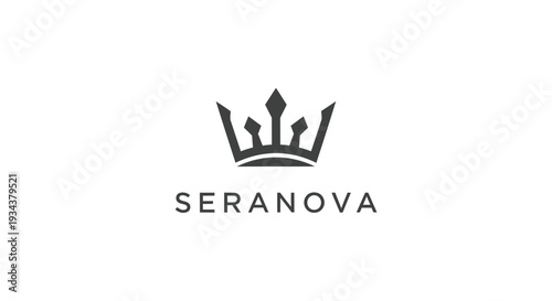 Minimalist Crown Logo with Company Name
