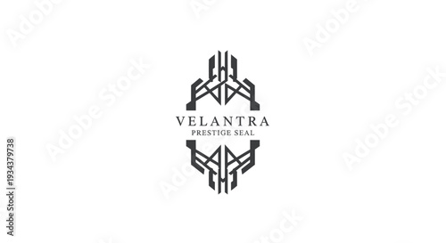 Modern Geometric Logo Design - Velantra Prestige Seal