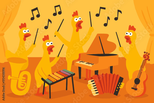 April Fool's Rubber Chicken Orchestra Funny Concert Scene