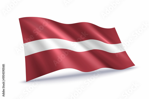 Latvia Waving Flag Isolated on White Free Download Latvia Waving Flag Isolated on White - GFXLoad