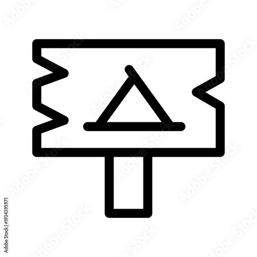 Campsite Icon Vector Symbol Design Illustration