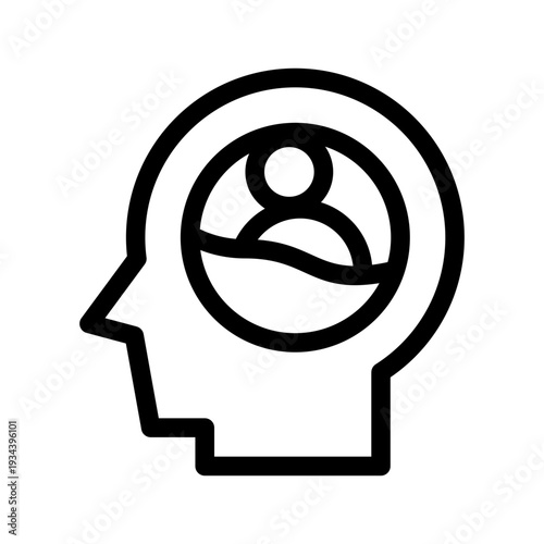 Schizophrenia Icon Vector Symbol Design Illustration