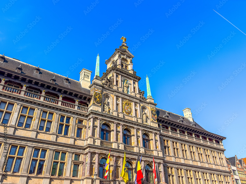 Fototapeta premium Street view of Antwerp, Belgium