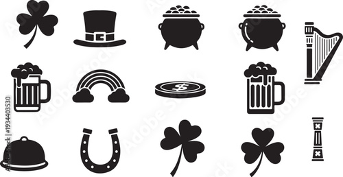 St patrick's day symbols and icons