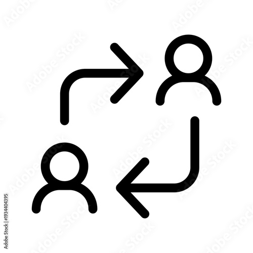 Interchange Icon Vector Symbol Design Illustration